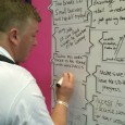 Man writes on GBD wall at Labour conference