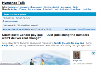 Mumsnet talk