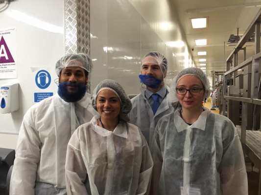 Team photo at Greggs