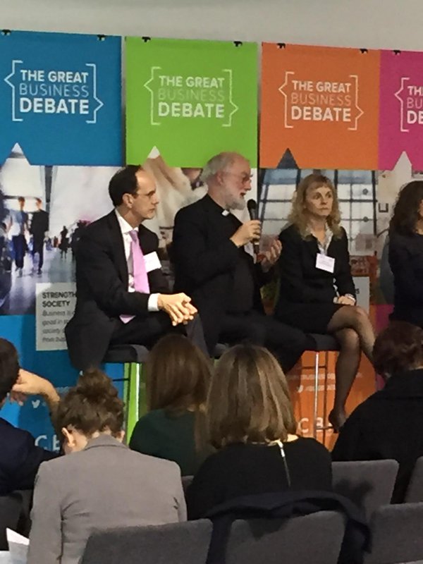 Rowan Williams says Employees are a crucial lever to enable behaviour change .@bizdebate https://t.co/yhstrgzuh7